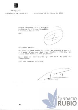 ACCEPTA LA INVITACIO DE COMENÇAR EL CURS ACADEMIC DE L'ATENEU DE MAO