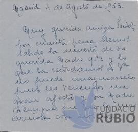 CONDOL PER LA MORT DE MARIA TUDURI MONJO