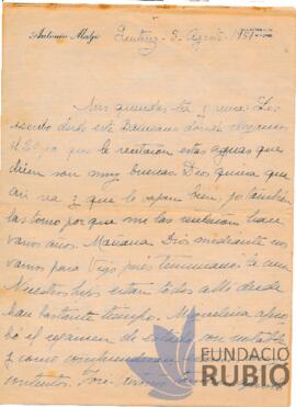 CARTA DE SALUTACIO