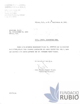 INGRES AL COMPTE DE FERNANDO RUBIO TUDURI